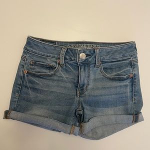 American Eagle Super Super Stretch Midi Shorts